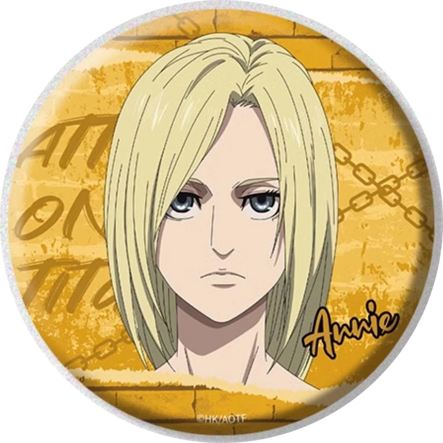 58mm Anime Attack on Titan Eren Jaeger Mikasa·Ackerman Sasha Braus Cosplay COSTUME Badge Pin SPTE Tinplate Brooch﻿ Prop Gilf