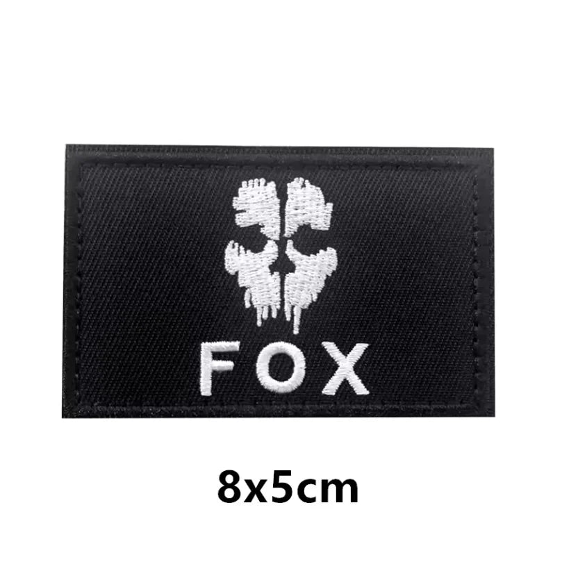 Metal Gear Solid MGS 5 Diamond Dogs Special Force Group Ghost Embroidered Patch Stripes sticker for clothing Patches