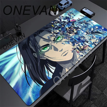 Mouse Pads Anime Mouse Pad Gamer Keyboard Mousepad Pc Computer Soft rubber Desk Mat Gaming Pad A-attack on Titans Mouse Mats