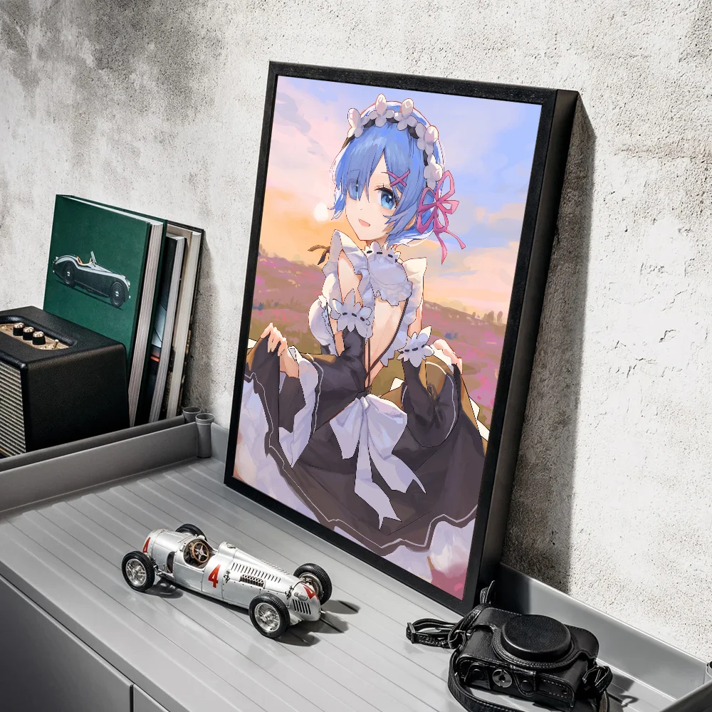 Re:Zero Rem Retro Poster