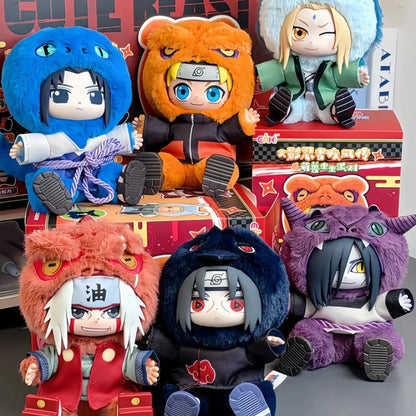 TOPTOY Eaki Naruto V2 Blind Box Shippuden Beast Party Series Pajamars Doll Movable Figure Itachi Uzumaki Naruto Surprise Gift