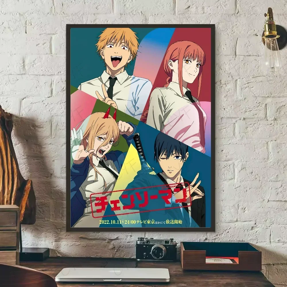 Chainsaw Man Poster Canvas Art