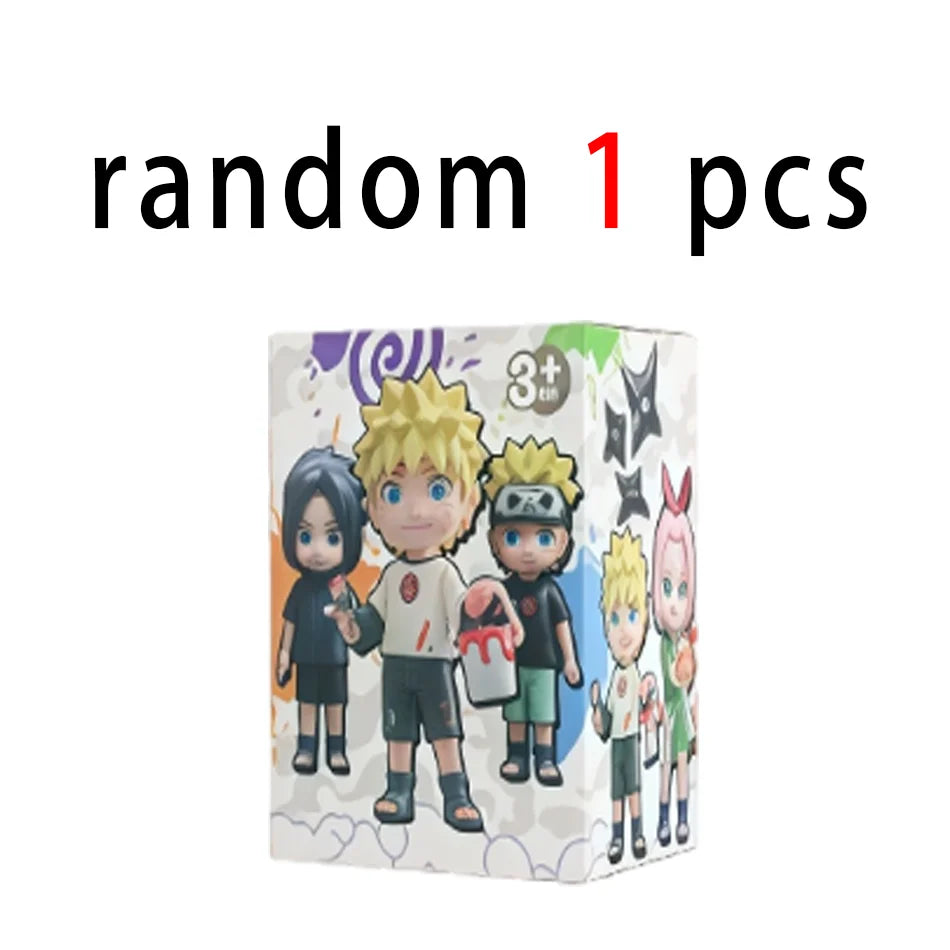 1-12Pcs Naruto Blind Box Figures Model Ornament Anime Uchiha Sasuke Sakura Cosplay Action Figurine PVC Model Toy Christmas Gifts