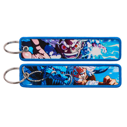 Anime Embroidery Keychain