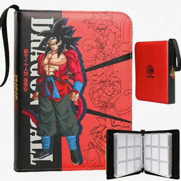 400pcs/900pcs Anime Dragon Ball Vegeta Folder Binder card Holder Game Cards Album Book Collection Cards Storage bag Kids Gifts