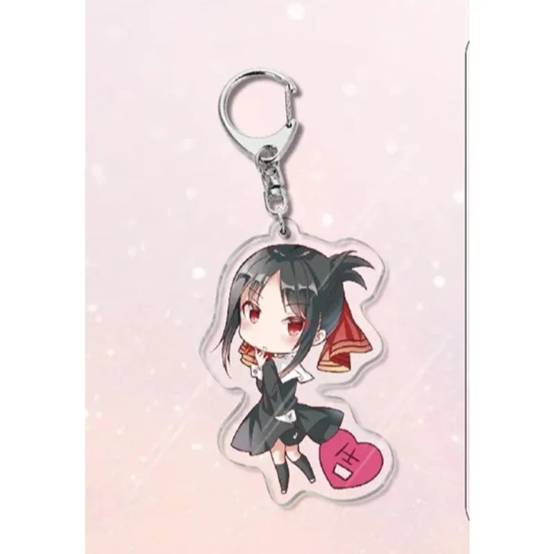 Shirogane Kei Kaguya Shinomiya Fujiwara Chika Popular Anime Peripheral Acrylic Keychain Backpack Pendant Campus Creative Gift