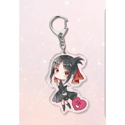 Shirogane Kei Kaguya Shinomiya Fujiwara Chika Popular Anime Peripheral Acrylic Keychain Backpack Pendant Campus Creative Gift