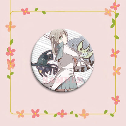 Anime Soul Eater Pins Round Creative Cartoon Badges