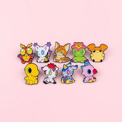 Cartoon Monster Elf Brooches