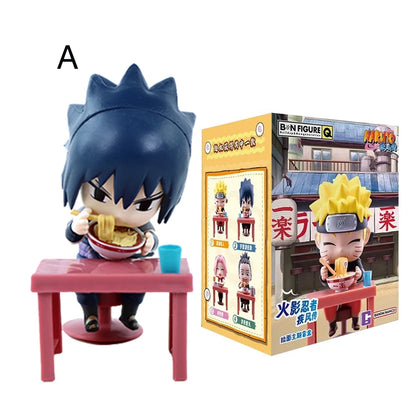 In Stock Naruto Shippuden Ramen Theme Series Blind Box - Chibi Mini PVC Anime Figures - Mystery Sasuke Uchiha & Naruto Toy Gifts