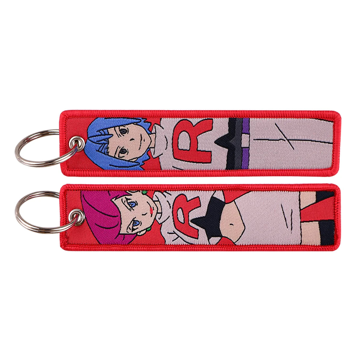 Anime Game Embroidery Keychain