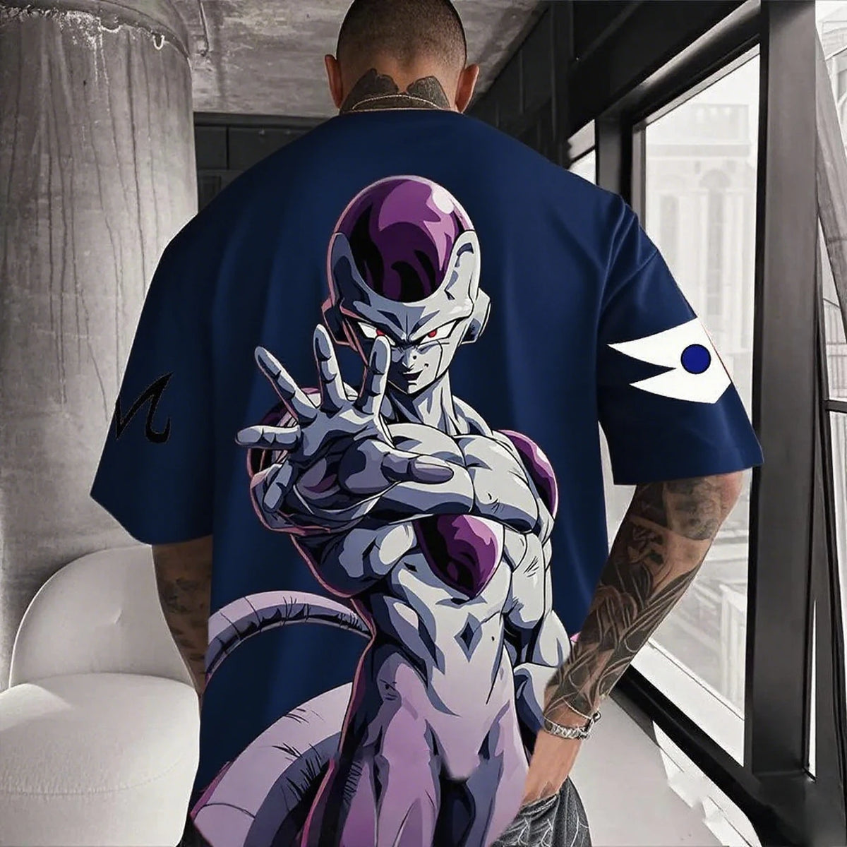 Dragon Ball Frieza Anime Men's T Shirt Cotton Women Short Sleeve Graphic Tee Streetwear Summer Casual Tops Hip Hop Y2k Clothes