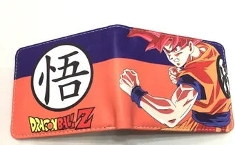 Dragon Ball Son Goku Multifunctional Card Purse Cartoon PU Wallet Personality Creativity Simple Foldable Coin Boy Birthday Gift