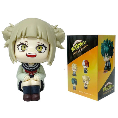Q-version Anime Figure  Pvc Bakugou Katsuki Midoriya Izuku Todoroki Shoto Action Figures Anime Gift Collection Series Model Toy