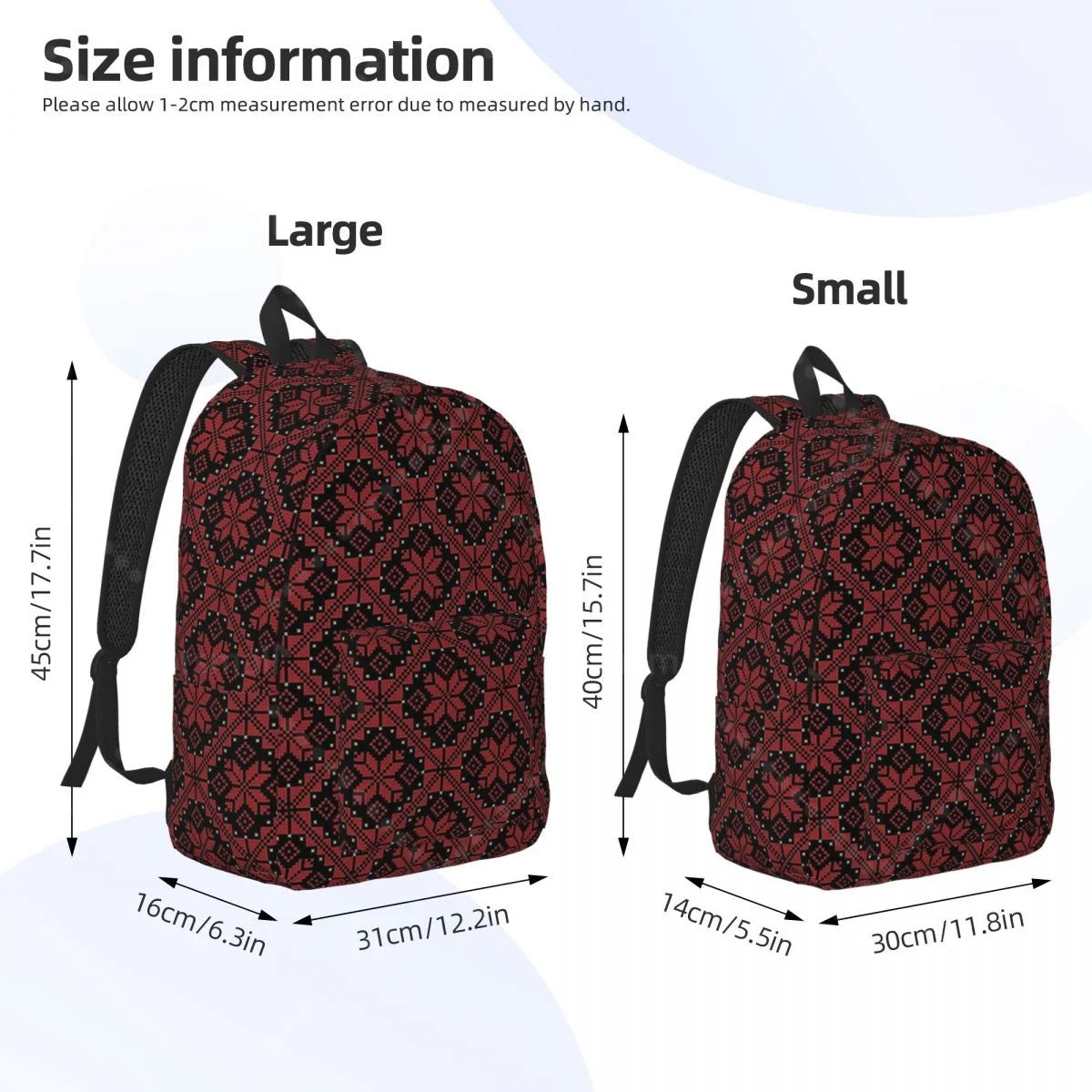 Palestinian Tatreez School Backpack