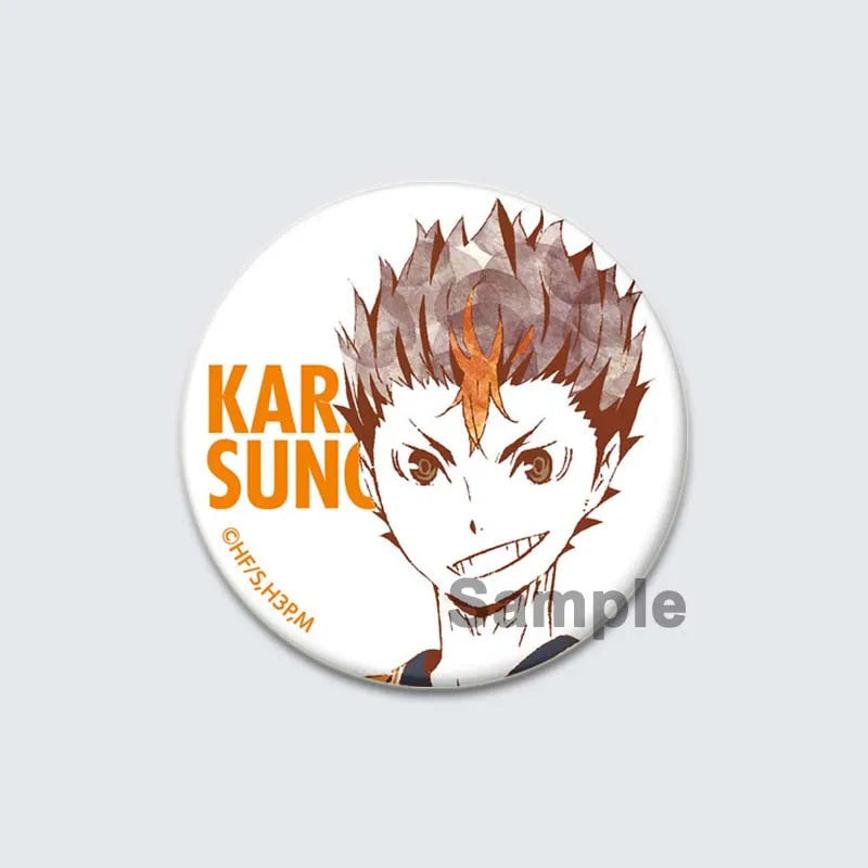 Haikyuu!! Anime Button Pins