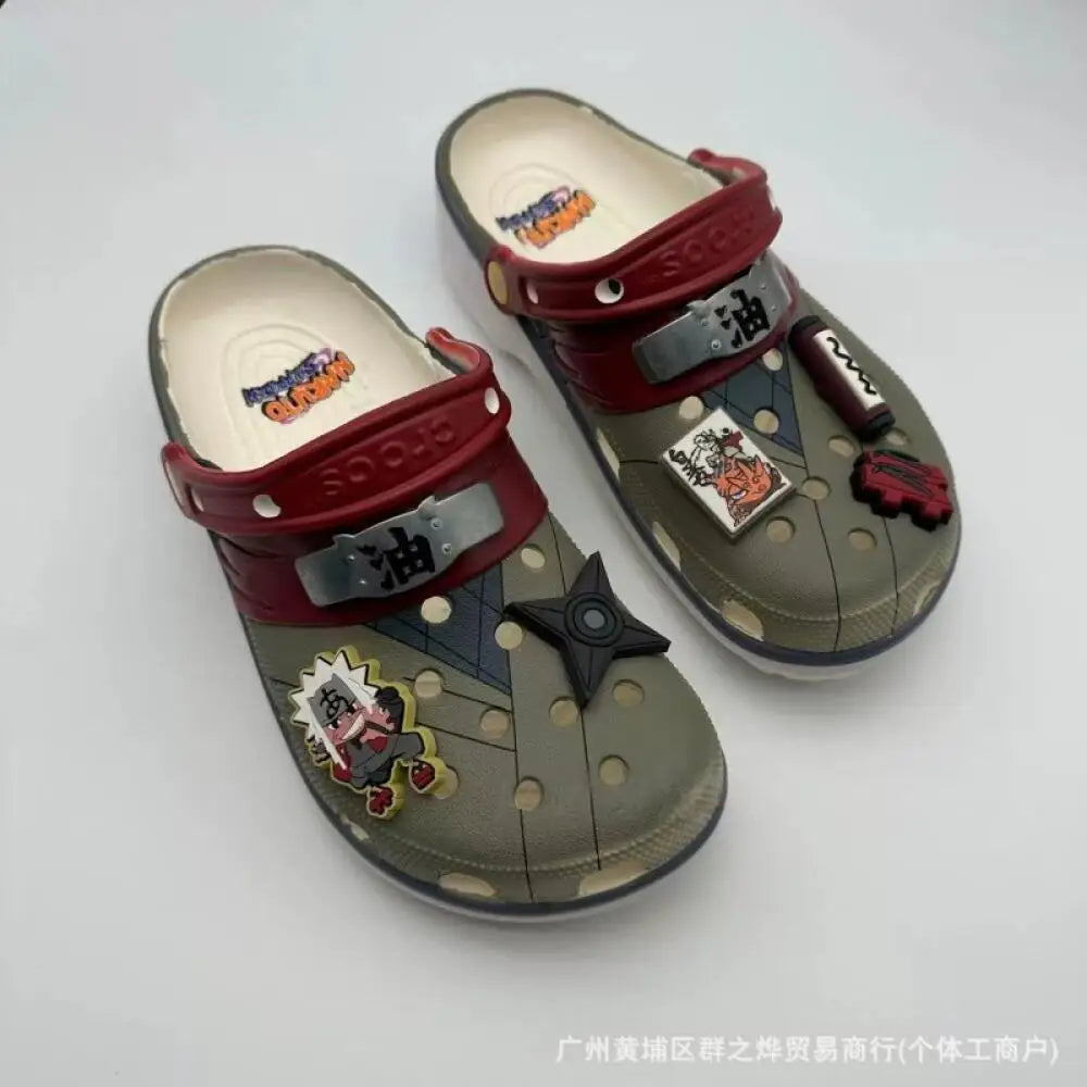 Anime Naruto Uzumaki Naruto Cartoon New Style Eva Waterproof Slippers Beach Shoes Sandals Casual Breathable Ankle Shoes