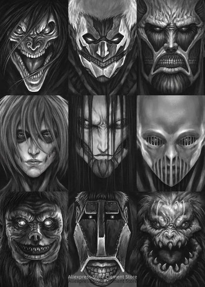 Shingeki no Kyojin Eren Yeager Attack on Titan Anime Poster  Canvas Prints  Wall Decor
