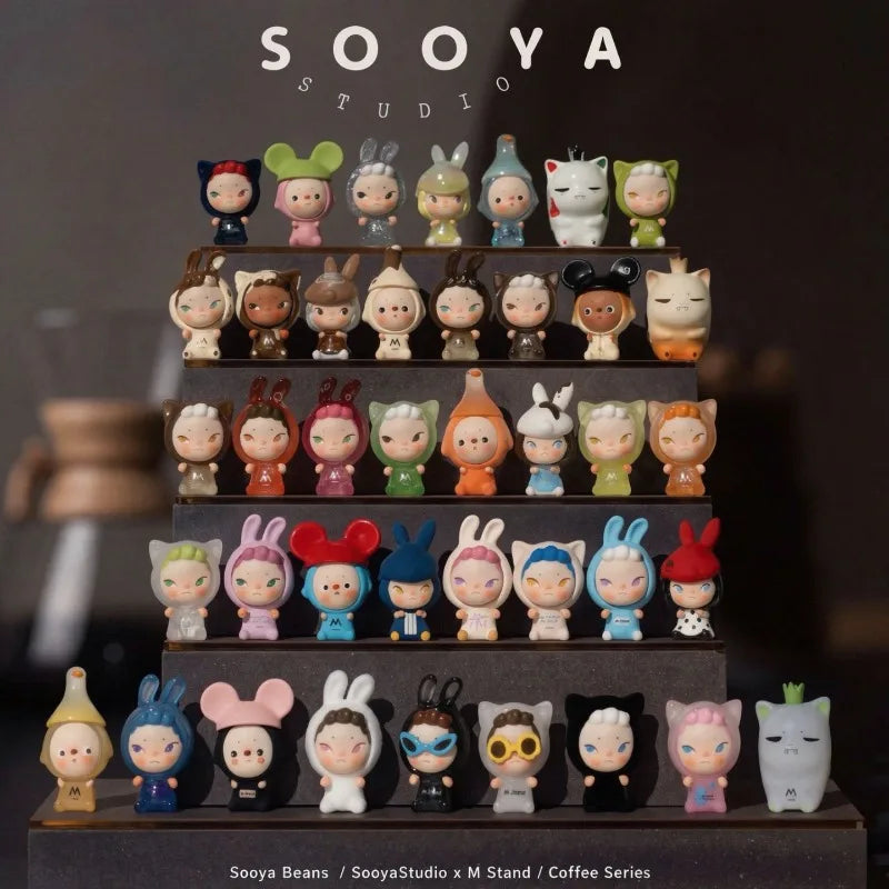 Genuine Sooya Mstand Coffee Beans Series Mini Figure Blind Box Ornament Collection Cute Toys Gift