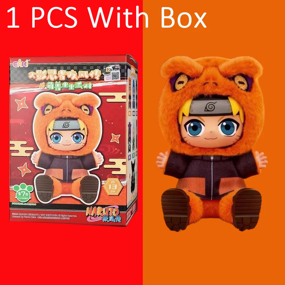 BANDAI Eaki Naruto Uzumaki Naruto Blind Box Shippuden Beast Party Series Jiraiya Plush Doll Anime Characters Are Cute Toys Gifts
