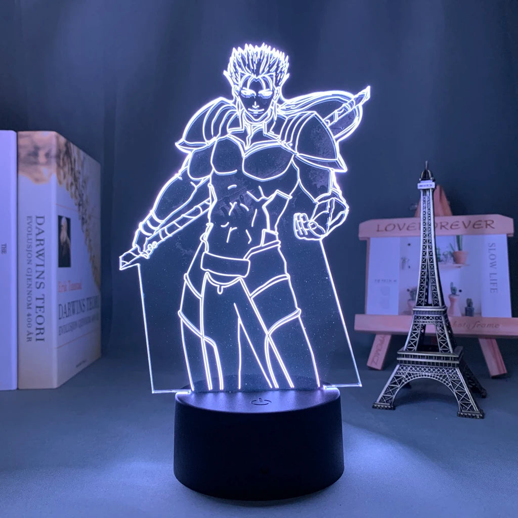 Anime 3d Light Fate Stay Night Saber for Bedroom Decor