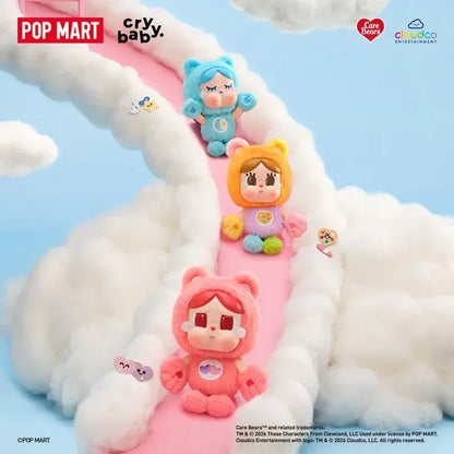 POP MART CRYBABY Care Bears Series Vinyl Plush Pendant Mystery Box Genuine Blind Box Guess Toys Bag Ornament Cute Figurines