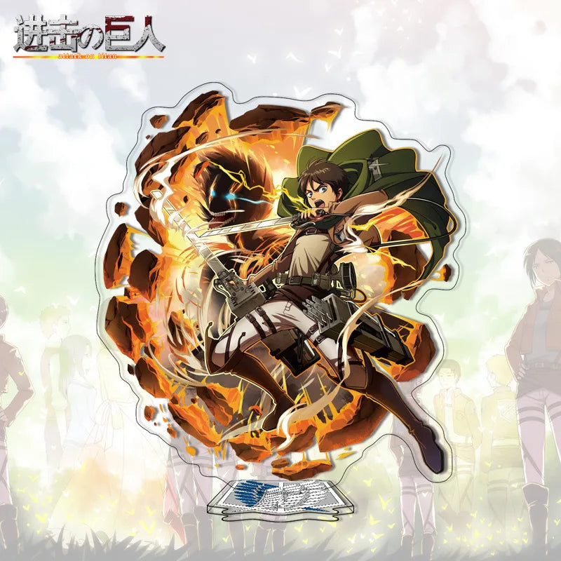 Attack on Titan Acrylic Stand Anime Large Stand Cartoon Cute Character Figure Display Stand Anime Merchandise Collectible Gift