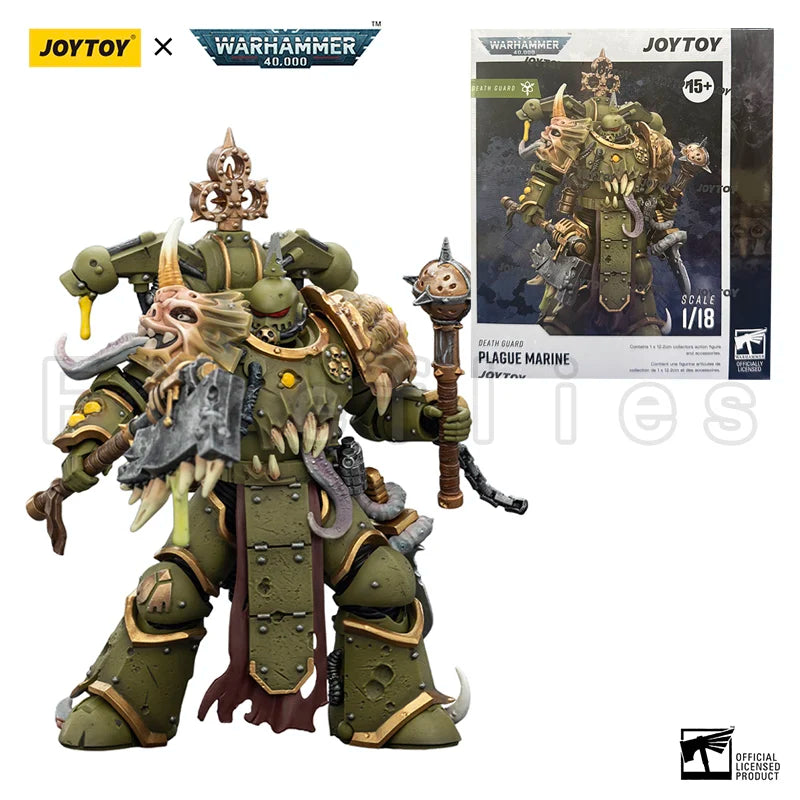 1/18 JOYTOY Action Figure 40K Death Guard Plague Marine Champion Anime Model Toy