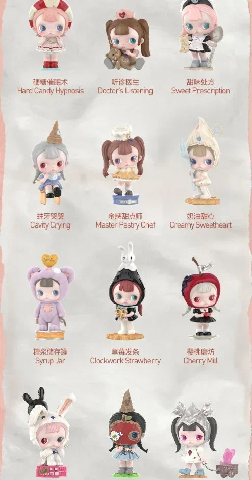 POP MART TINYTINY Sugar Therapy Room Unlock The Key of Answers Series Genuine Blind Box Guess Toys Bag Mystery Box  Ornament