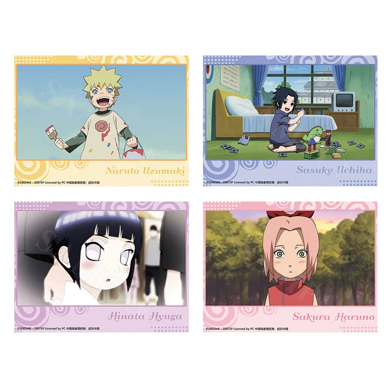 Brdwn Naruto Uchiha Sasuke Hyuga Hinata Haruno Sakura China Official Authorization Cosplay Childhood Series Photographic Paper