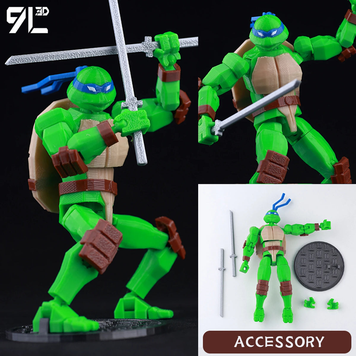 9L 3D Printed Anime Mecha Series-Sonic Shadow Shade Dummy 13 Titan 13 Articulated Mannequin Collectible Terminologia Toys