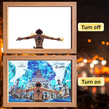 One Piece Luffy LED Frame