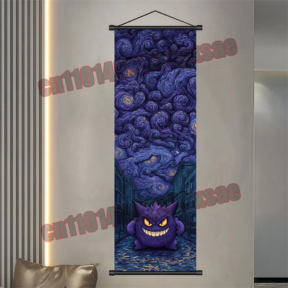 Pokemon Gengar Scroll Painting