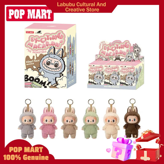 Original POP MART LABUBU Blind Box Toys THE MONSTERS Exciting Macaron Vinyl Face Surprise Mystery Box Kawaii Anime Action Figure