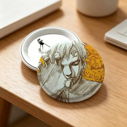 G-Gaara Badges Tinplate Soft Button Pin Brooch Metal Badge Custom Jewelry Accessories Hat Bag Lapel