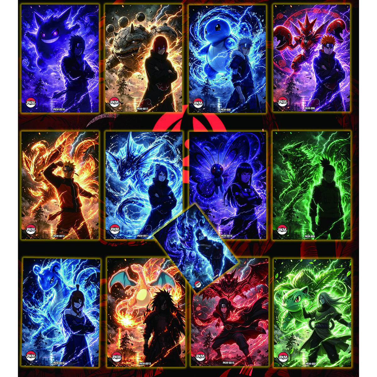Anlan Cultural and Creative Naruto Mini Card Game Collectible Cards