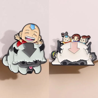 Cartoon Cattle Boy Enamel Pin