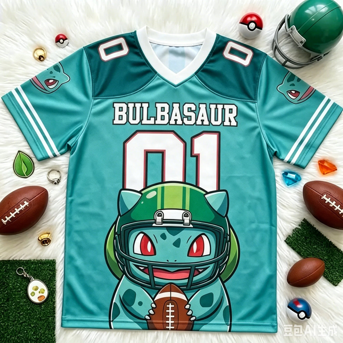 Pokemon Mewtwo Football Jersey