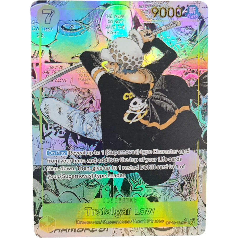 ONE PIECE Collection Cards GAME Monkey.D.Luffy Portgas.D.Ace Sabo  EN DIY High Quality Self Made Game Anime Cards Gift Toy