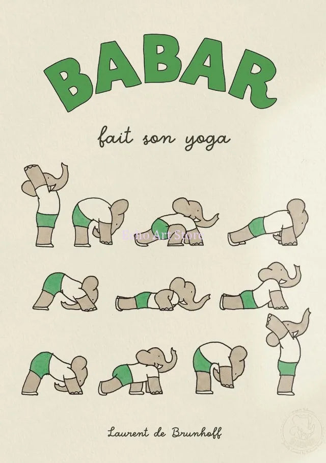 Babar Family Car Canvas Poster
