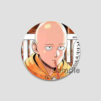 One Punch Man Saitama Button Pins