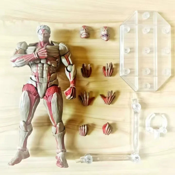 Hot Kaiyodo Attack on Titan Armored Titan Revoltech Yamaguchi Anime Action Figures Figurine Ko Joint Movable Model Toys Gifts
