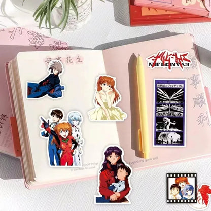 Evangelion Rei Asuka Stickers