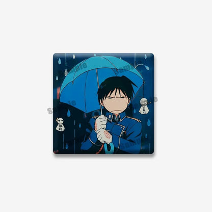 Fullmetal Alchemist Edward Elric Square Pin – Cartoon Enamel