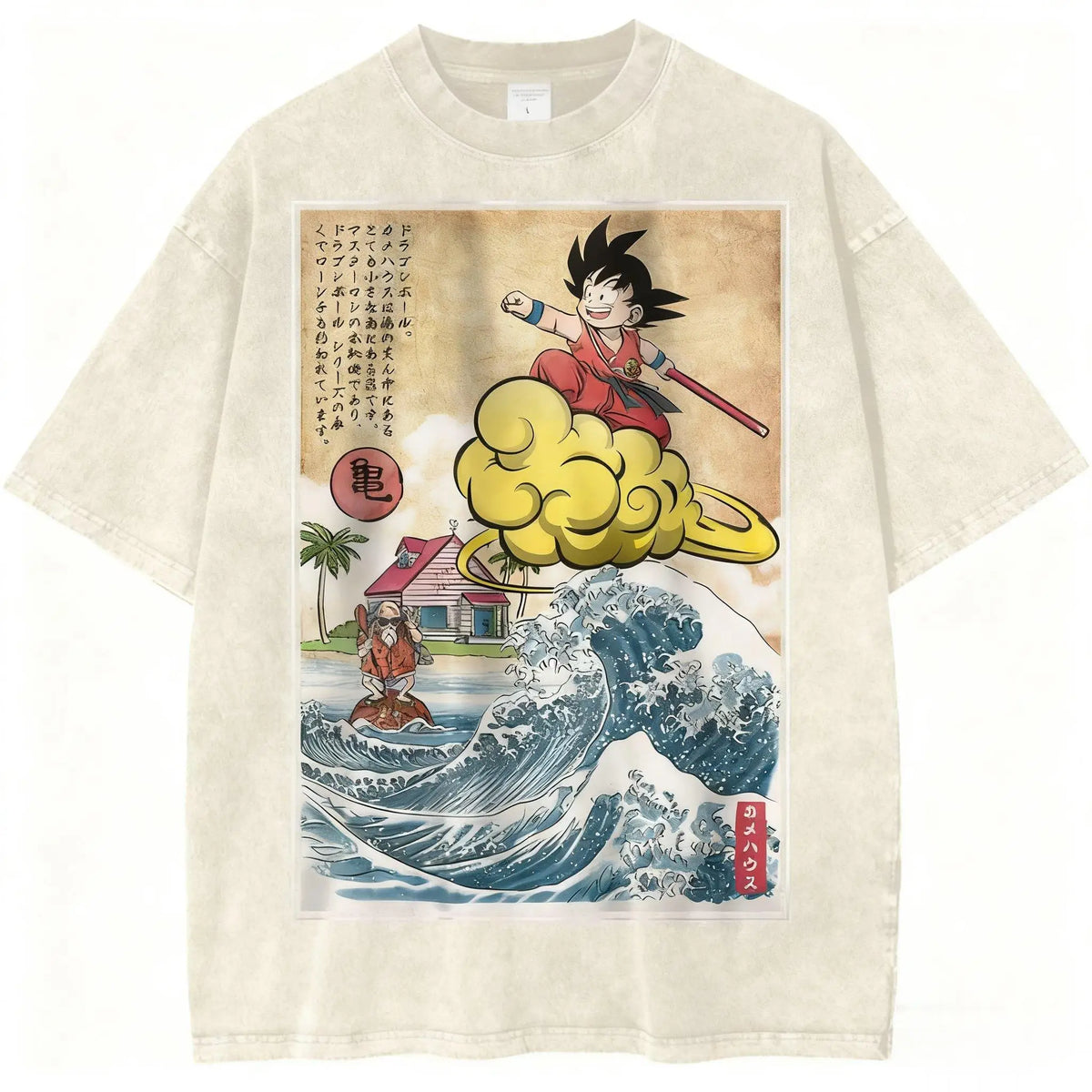 Dragon Ball Vintage Wash Graphic T Shirt Men Anime Print Women Short Sleeve Tee New Summer Casual Tops Streetwear Harajuku Y2k