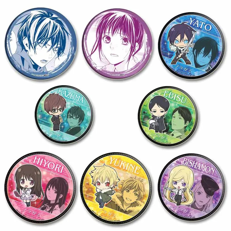 Anime Noragami Brooch Pin Cosplay Yato Yukine Cute Cartoon Badges