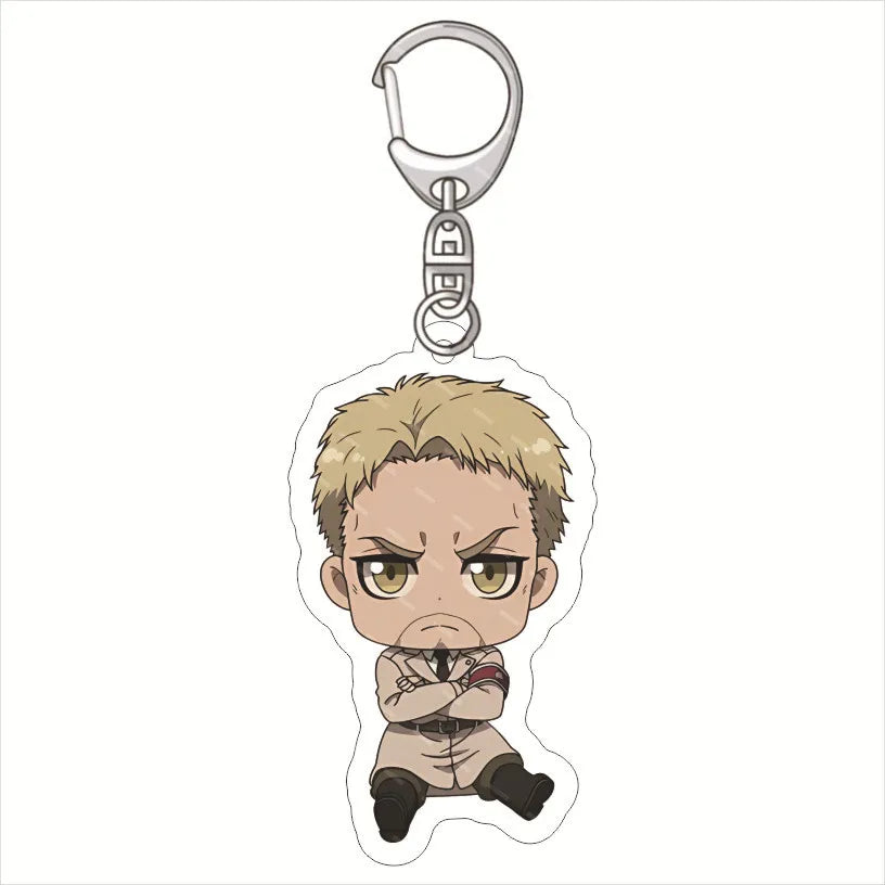 Anime Figure Attack on Titan Acrylic Keychain Model Cosplay Plate Holder Topper Birthday Fans Christmas Desk Decor Plate Gift