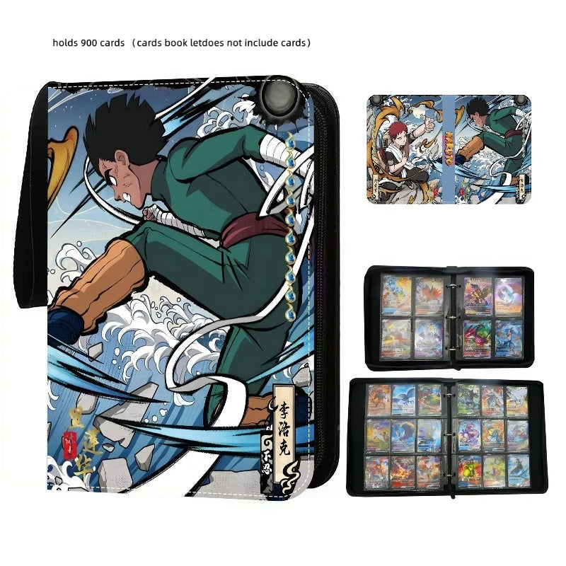 Anime NARUTO 400pcs/900pcs Card Album Book Collection Card Zipper Game Cards Sasuke Sakura Kakashi Binder Holder kids toy Gift