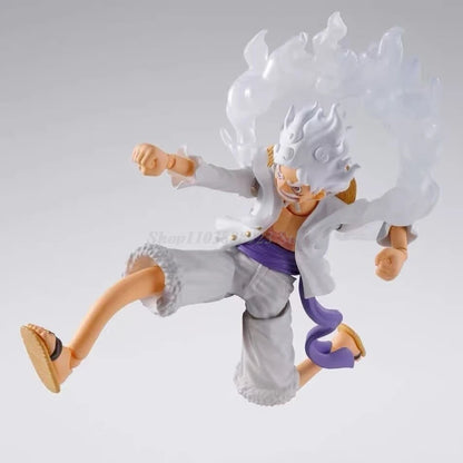 S.H.Figuarts Monkey D Luffy Figure White Nika Luffy GEAR5 SHF Figure Movable Joints Collection Model Toys Birthday Gifts