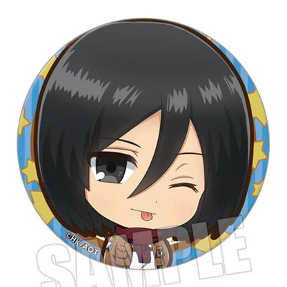 Attack on Titan Badge Levi Captain Hrista Erwin Q Version Anime Brooch Pin Stock Now